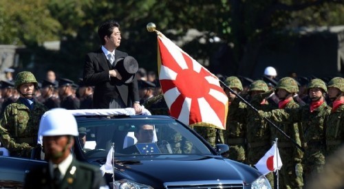 Thủ tướng Shinzo Abe tại Lễ duyệt binh
